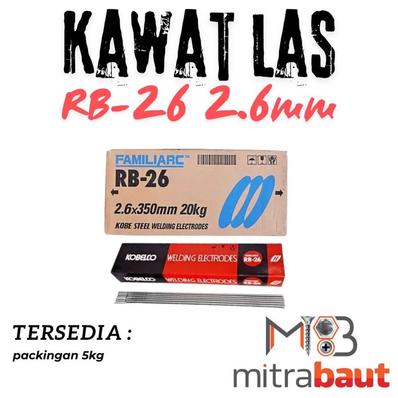 Kawat las RB-26 Kobelco di Medan