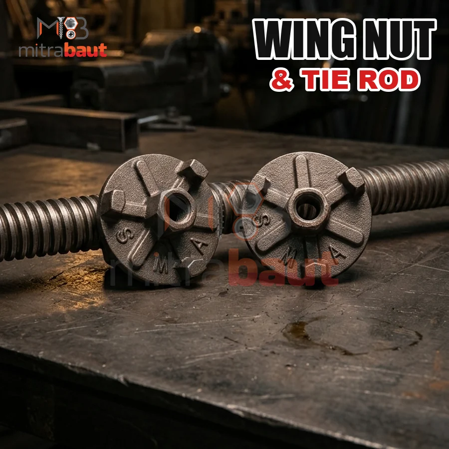 Wing Nut & Tie Rod - toko baut Medan MB Mitra Baut